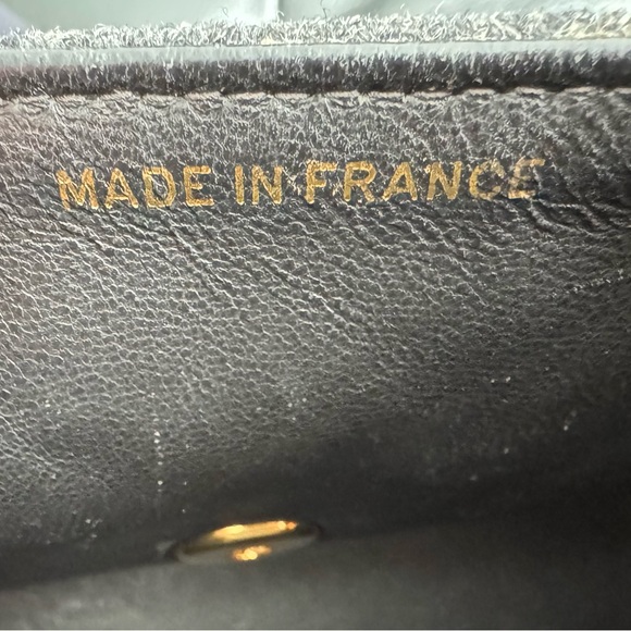 Chanel Vintage Grey Wool Mini Square Flap 24k Gold Plated Hardware - Picture 16 of 16